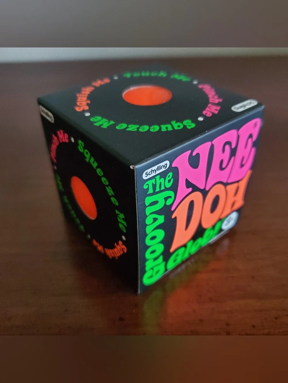 Schylling NEEDOH The Groovy Glob Classic, Squishy, Stress Ball, Orange New
